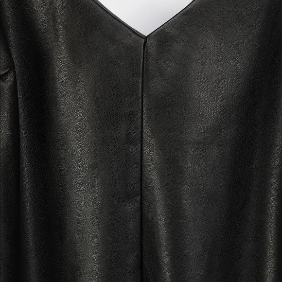 *NEW* Black Vegan Leather Cami Top - Picture 4 of 6